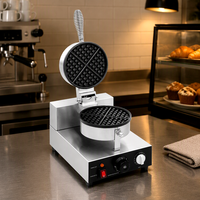 Machine à gaufres belges miniatures électriques commerciales, plaques antiadhésives, machine à gaufres pour restaurants et hôtels