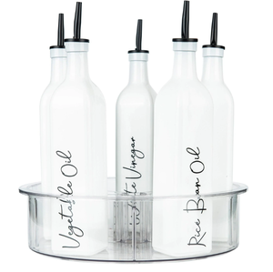 Bandeja giratoria transparente con divisores - Product Image 5