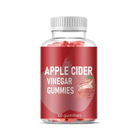 Gummies au vinaigre de cidre de pomme et à l'orange sanguine, véganes, naturelles, soutien à la perte de poids, sans sucre, halal, probiotiques