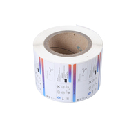 Étiquette d'avertissement en papier synthétique double couche découpée pour instruments chirurgicaux