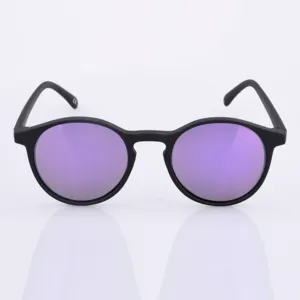 2020古典复古蒸汽朋克女士太阳眼镜圆形装饰偏光男士全框紫色镜片有色太阳镜