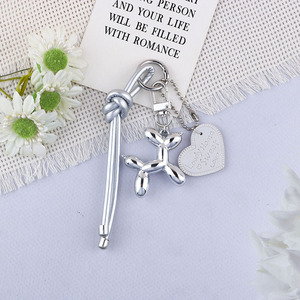 พวงกุญแจหนังถักเรซิ่นรูปทรงฟองอากาศสำหรับสุนัข ดีไซน์สร้างสรรค์ สายคล้องโทรศัพท์มือถือแบบใหม่ พร้อมตกแต่งกระเป๋า น้ำหนักเบา - Product Image 6