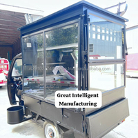 Petit Mini Camion de Nourriture Tricycle Distributeur Automatique de Café Camion de Café Chariot de Bar pour Ice Cream Van Café Chariot de Nourriture