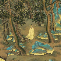 Ornement de table en laiton et bois massif Taocun Caotang, reproduction d'oeuvre d'art célèbre, nouveau style chinois, respectueux de l'environnement, pour la décoration
