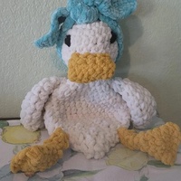 Kaiyue Della Canard Doux Animal En Peluche Jouet À La Main Crochet Amigurumi Chenille Matériel Lovey Crochet Motif Bébé Cadeau Jouets