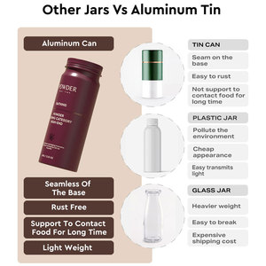 Boîte de conserve d'emballage en métal de luxe avec logo imprimé personnalisé pour shampooing ou épices boîtes rondes en aluminium - Product Image 3