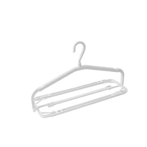 Telescopic Folding Clothes Hanger Airfoil Design Non Slip <b>Hook</b> Type Drying Storage Rack <b>For</b> Clothes Organizer - Product Image 3