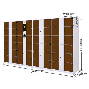 Cerradura electrónica para exteriores, contraseña de un solo uso, código QR, pantalla inteligente, código de barras, casillero de metal de acero con almacenamiento de autoservicio - Product Image 5
