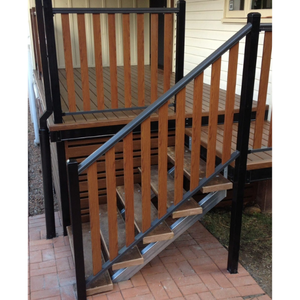 Rampe en alliage d'aluminium moderne série 6000 avec services de soudage et de découpe pour balcon et décorations extérieures - Product Image 3