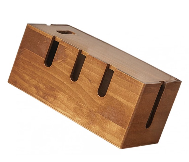 Large Cable Management Box - Cable Organizer Box and Power Strip Box for Electrical Cord Management