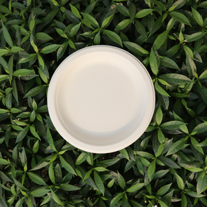 STAVIAN Ecológico 100% Plato desechable a base de plantas biodegradable Tamaños personalizados 6 pulgadas Color blanco natural Buen precio - Product Image 1