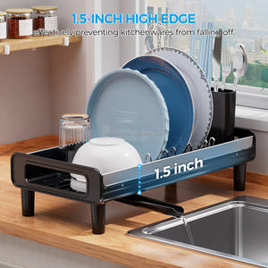 Escurridor de Platos para <span class=keywords><strong>Autocaravana</strong></span> WIREKING, Pequeño, de Acero Inoxidable, Antioxidante, Organizador de Cocina, Almacenamiento Sobre el Fregadero, Escurridor de Platos - Product Image 2