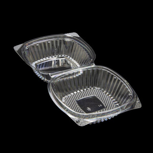 custom clamshell plastic hamburger packaging transparent plastic container for food packing