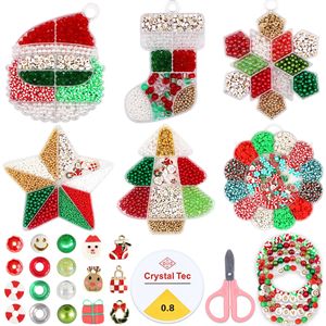 Set de Accesorios para Pulseras Navideñas DIY, Cuentas Sueltas Acrílicas para Manualidades - Product Image 1