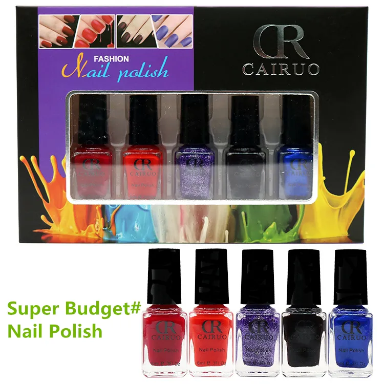 5 garrafas por conjunto de esmalte com muitas combinações de cores