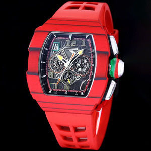 นาฬิกาสปอร์ตอัตโนมัติสำหรับผู้ชาย รุ่น 6501 คาร์บอนไฟเบอร์ คุณภาพสูง หรูหรา พร้อมฟังก์ชั่นโครโนกราฟแบบฟลายแบ็ค  หน้าปัดแซฟไฟร์ - Product Image 1