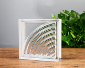 Blocs de verre givré creux modernes JING HUA 190x190x80mm pour cloisons de construction, résistants au feu, pour salons et extérieurs - Product Image 3