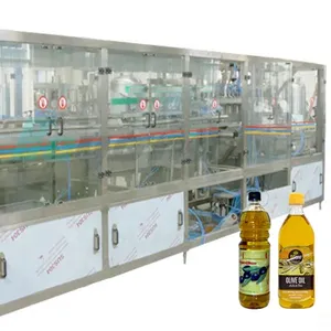 Machine de capsulage de remplissage de bouteilles d'huile de cuisson à bloc rotatif de haute qualité avec une bonne vente