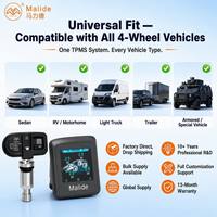 Sistema de Monitoreo de Presión de Neumáticos TPMS Interno, Pantalla Adhesiva, Sensor Impermeable IP67 para Autos de 4 Ruedas, Suministro de Fábrica OEM