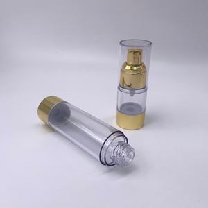 Hot Sale Empty Plastic Gold Airless <b>Pump</b> <b>Bottle</b> 15ml 30ml 50ml Cosmetic Skin Care Serum <b>Bottle</b> <b>Perfume</b> <b>Bottle</b> - Product Image 2