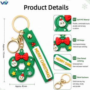 <span class=keywords><strong>Portachiavi</strong></span> Personalizzato in PVC Morbido 2D 3D, Personaggio Cartoon Carino in Silicone, Regalo Promozionale Aziendale o di Compleanno - Product Image 5