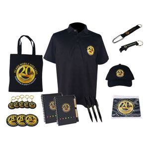 Design Custom logo Low Price Gift Set T-shirt Hat Black Corporate Promotional Gift Set for Activities Business - Product Image 5