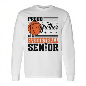 Orgoglioso fratello di un giocatore di basket senior 2025 - T-shirt a maniche lunghe - Product Image 2