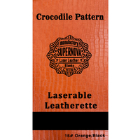 Feuille de cuir PU gaufré crocodile avec logo personnalisé, prête pour découpe laser, pour ceintures et bracelets, cadeau promotionnel d'affaires de Supernova
