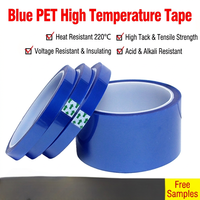 Blue High-Temperature Water Activated Masking Tape Heat-Resistant Strong Adhesion Leaves No Residue