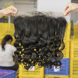 3 Bó Tóc Gợn Sóng Sâu Kèm Kẹp, <span class=keywords><strong>360</strong></span> Tóc Gợn Sóng Làm Từ Tóc Người Brazil, 13X6 Ren Trải Chân Tóc Trước <span class=keywords><strong>360</strong></span> Ren Trải Chân Tóc Kèm Bó - Product Image 3