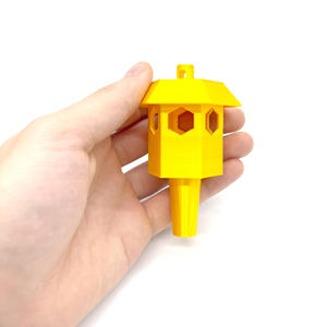 Piège à abeilles jaunes en plastique en gros, lutte antiparasitaire efficace pour éliminer les guêpes, décoration de patio extérieur - Product Image 5