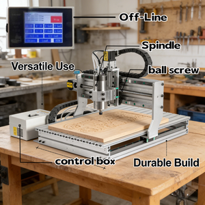 Machine de gravure CNC JS-4060 1500W, graveur de bureau avec contrôle hors ligne, pour relief 3D et lettrage en production en série - Product Image 6