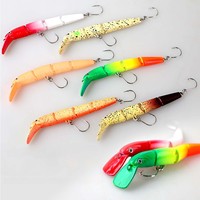 Leurre de pêche articulé type Minnow à coulée lente, 8,8 cm, 5 g, appât dur réaliste S-Swim pour truite et black-bass