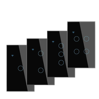 Interruptores Inteligentes para el Hogar, Control de Iluminación Táctil, Control Remoto Inalámbrico, Interruptor de Pared Eléctrico, Compatible con Google Alexa, Apple HomeKit, App Matter, 2 Vías, 3 Vías
