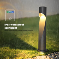 Lampadaire extérieur moderne en aluminium 10W IP65 étanche à LED pour pelouse, intensité variable avec radar pour contrôle IoT