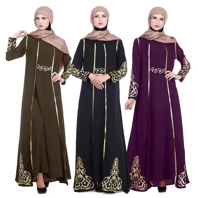 Longue Robe Abaya pour femmes, vêtement musulman à manches longues, Hijab, Caftan, arabe, turc, dubaï, Kaftan, tenue islamique