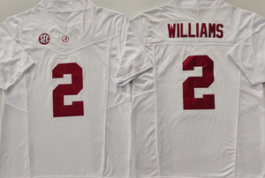 بيع بالجملة أعلى جودة Alabama الكلية الأمريكية 2 Williams Crimson مخصص جيرسي كرة القدم جيرسي مخيط - Product Image 2
