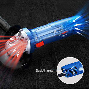 <span class=keywords><strong>Meuleuse</strong></span> d'angle industrielle sans balais 12 000 tr/min, contrôle par gâchette haute performance, découpe et meulage, double entrée d'air, soudage métal, 220V GS - Product Image 5