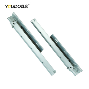 YOUDO Factory 3-Fold Full Extension Undermount Concealed Cabinet Slide Rail Soft <strong>Close</strong> <strong>Drawer</strong> Slide Dining Gym Bedroom Hotel - Product Image 4
