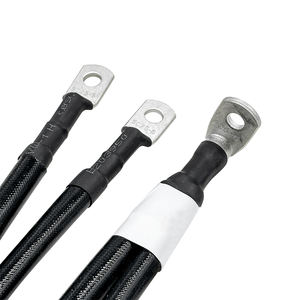 รถกอล์ฟสายแบตเตอรี่ซิลิโคนสายแบตสีดำเชื่อมต่อกันสายเชื่อม100% ทองแดงสำหรับรถกอล์ฟอินเวอร์เตอร์พลังงานแสงอาทิตย์ - Product Image 6