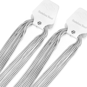 Collier chaîne en acier inoxydable, design de bijoux pour femmes minces, design de chaîne - Product Image 6