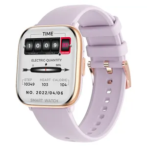 2024时尚AMOLED HD12女士智能手表椭圆形金属表盘IP68 1.75英寸390*450，带NFC运动智能手表