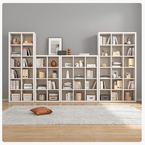 High Quality Wooden Panel Modern Living Home Furniture Stackable Modular Bookcase Floor <strong>Standing</strong> <strong>Bookshelf</strong> for Storage - Product Image 6