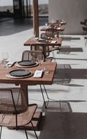 Mobilier d'extérieur en bois de style moderne Chaise et table de haute qualité pour l'exportation