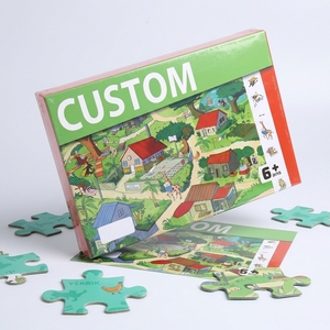 Puzzle éducatif personnalisé DIY pour adultes, en carton épais, 100 à 500 pièces, impression couleur de haute qualité - Product Image 1
