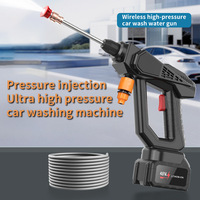 Pistolet à eau haute pression sans fil 7MPa pour lavage de voiture, auto-amorçant, en plastique, avec batterie lithium 8000mAh, outil de nettoyage domestique
