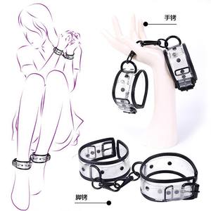 Nieuwe Stijl Transparante Handboeien Seksspeeltjes Enkelmanchetten Verstelbare Boeien Sexy Bdsm <span class=keywords><strong>Bondage</strong></span> Polssteun Manchetten - Product Image 1