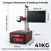 Nouveau Marqueur Laser Fibre Miniature de Bureau pour Usage Domestique, Prise en Charge du Marquage de Tous les Articles Métalliques, Prise en Charge DXF, Haute Précision, Économie d'Énergie