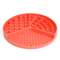 Tapis de léchage en silicone pour chat et chien avec ventouses, tapis de léchage pour animaux de compagnie, non toxique, sans BPA, respectueux de l'environnement, tapis de nourrissage lent
