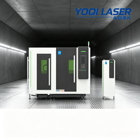 Machine de découpe laser à fibre CNC 4000x2000mm pour tôles et tubes métalliques, modèle Y2-4020, accélération 1.5G, double usage